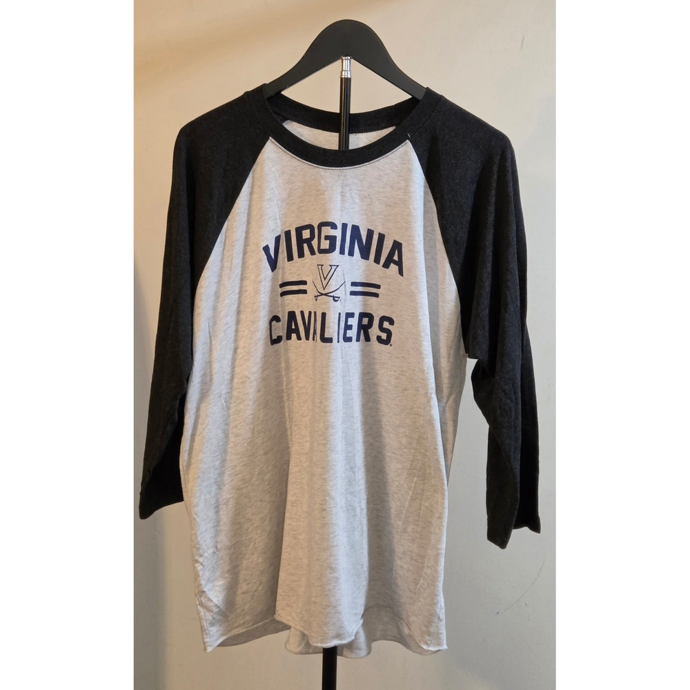 Gen 2 3/4 Sleeve Virginia Cavaliers Graphic T-Shirt Women's Size XL Gray